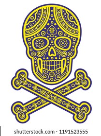 Holy Death, Day of the Dead, mexican sugar skull, grunge vintage design t shirts