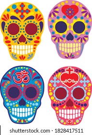 Holy Death, Day of the Dead, mexican sugar skull