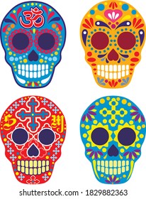 Holy Death, Day of the Dead, mexican sugar skull