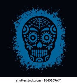 Holy Death, Day of the Dead, mexican sugar skull, grunge vintage design t shirts