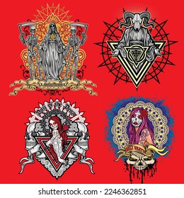 Holy Death, Day of the Dead, mexican sugar skull, grunge vintage design t shirts
