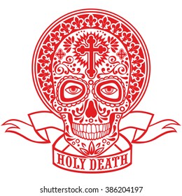 Holy Death, Day of the Dead, mexican sugar skull