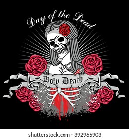 Holy Death, Day of the Dead,  mexican sugar skull