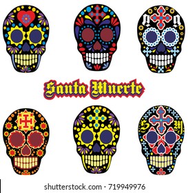 Holy Death, Day of the Dead, mexican sugar skull, design t shirts