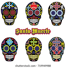 Holy Death, Day of the Dead, mexican sugar skull, design t shirts
