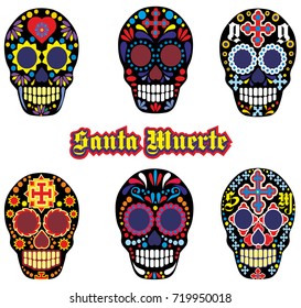 Holy Death, Day of the Dead, mexican sugar skull, design t shirts