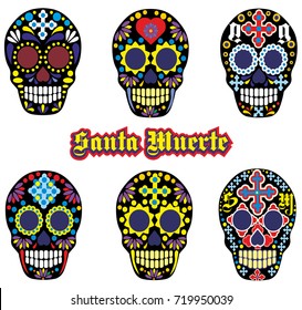 Holy Death, Day of the Dead, mexican sugar skull, design t shirts