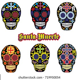 Holy Death, Day of the Dead, mexican sugar skull, design t shirts