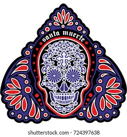 Holy Death, Day of the Dead, mexican sugar skull, design t shirts