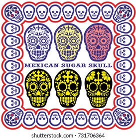 Holy Death, Day of the Dead, mexican sugar skull, vintage design t shirts