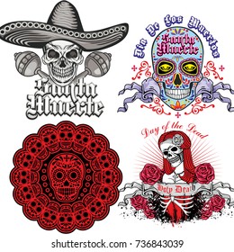 Holy Death, Day of the Dead, mexican sugar, vintage design t shirts