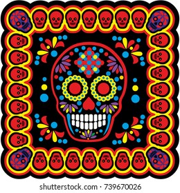 Holy Death, Day of the Dead, mexican sugar skull, vintage design t shirts