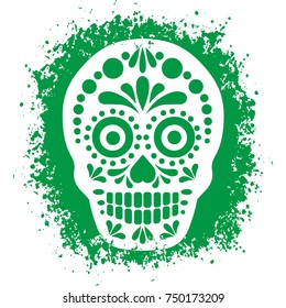 Holy Death, Day of the Dead, mexican sugar skull,grunge vintage design t shirts