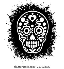 Holy Death, Day of the Dead, mexican sugar skull,grunge vintage design t shirts