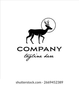 Holy Deer logo with classic style design