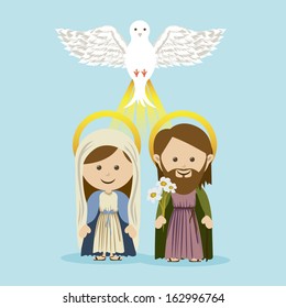 holy design over  background vector illustration