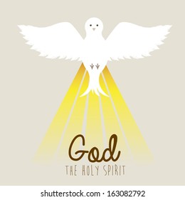 holy design over beige  background vector illustration
