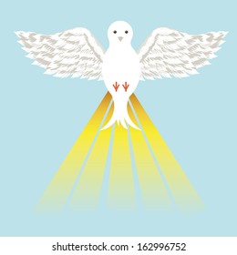 holy design over blue  background vector illustration