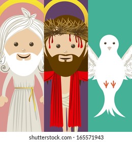 holy design over colors background vector illustration 