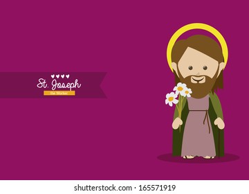 holy design over purple background vector illustration 