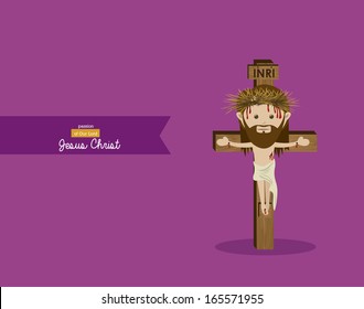 holy design over purple background vector illustration 