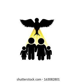 holy design over white  background vector illustration