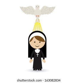 holy design over  white background vector illustration