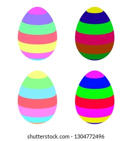 Holy easter. Colorful Eggs. The symbol of the holiday.