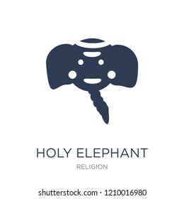 holy Elephant icon. Trendy flat vector holy Elephant icon on white background from Religion collection, vector illustration can be use for web and mobile, eps10