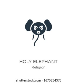 Holy elephant icon vector. Trendy flat holy elephant icon from religion collection isolated on white background. Vector illustration can be used for web and mobile graphic design, logo, eps10