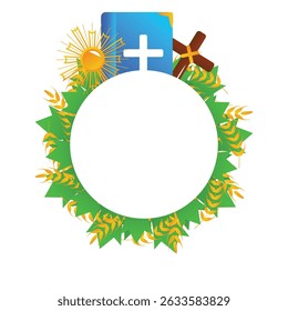 santa eucaristia vetor ilustração em branco.