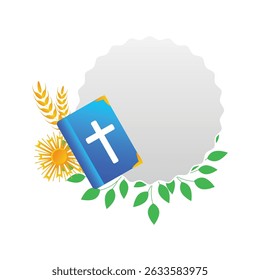 santa eucaristia vetor ilustração em branco.