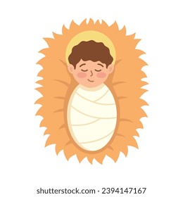 holy family baby jesus illustration isolated