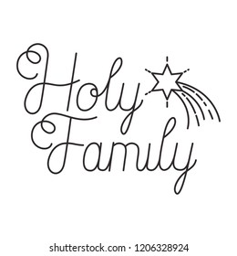 holy family calligraphy message