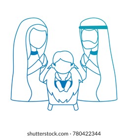 holy family christmas characters