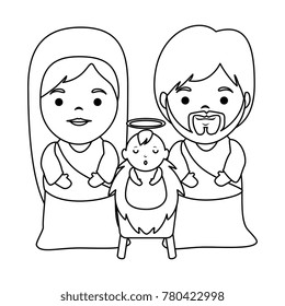 holy family christmas characters