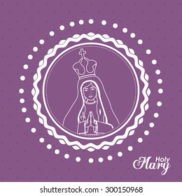 Holy Family digital design, vector illustration eps 10 