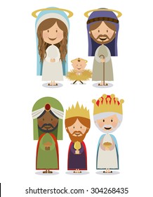 Holy Family digital design, vector illustration eps 10