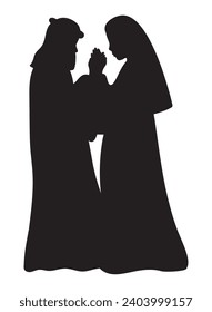 holy family icon vector isolated