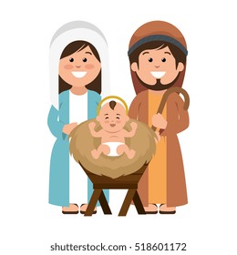 holy family manger characters