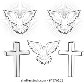 Holy Ghost and cross