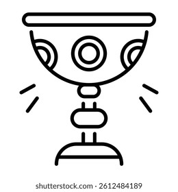 Holy grail icon in an outline style 