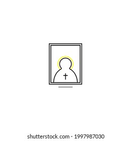 Holy icon on white background
