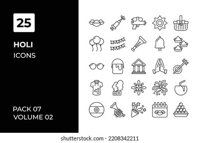Colección de iconos sagrados. Establecer la línea vectorial con elementos para conceptos móviles y aplicaciones web. Colección de iconos modernos.
