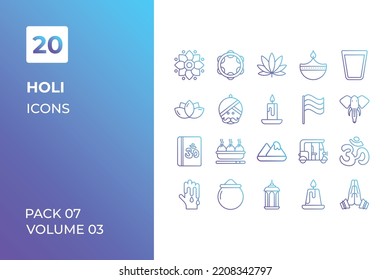 Holy icons collection. Set vector line with elements for mobile concepts and web apps. Collection modern icons.