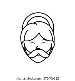 Holy Joseph cartoon icon vector illustration graphic design