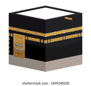 The Holy Of Kaabah. Isolated Vector