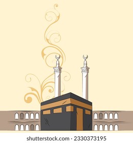 Holy kaba vector with motif