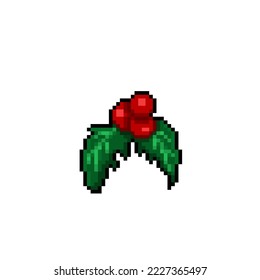 holy leaf in pixel art style