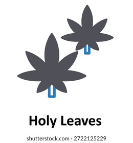 Icono de Vector de hojas sagradas que puede modificarse o editarse fácilmente
